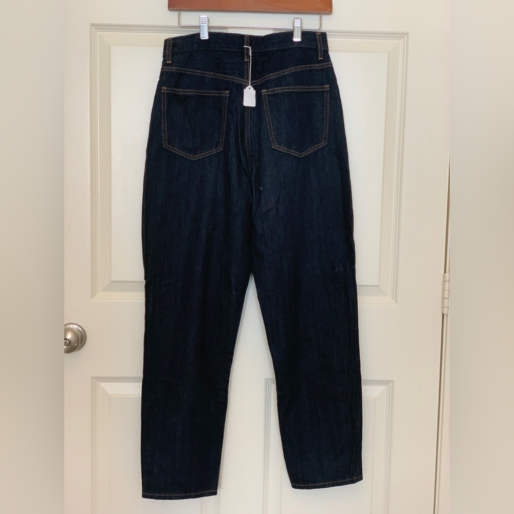 Uniqlo Dark Blue Women's Peg Top Relaxed Fit Ankle Jeans
Size-28” Waist - Picture 4 of 6